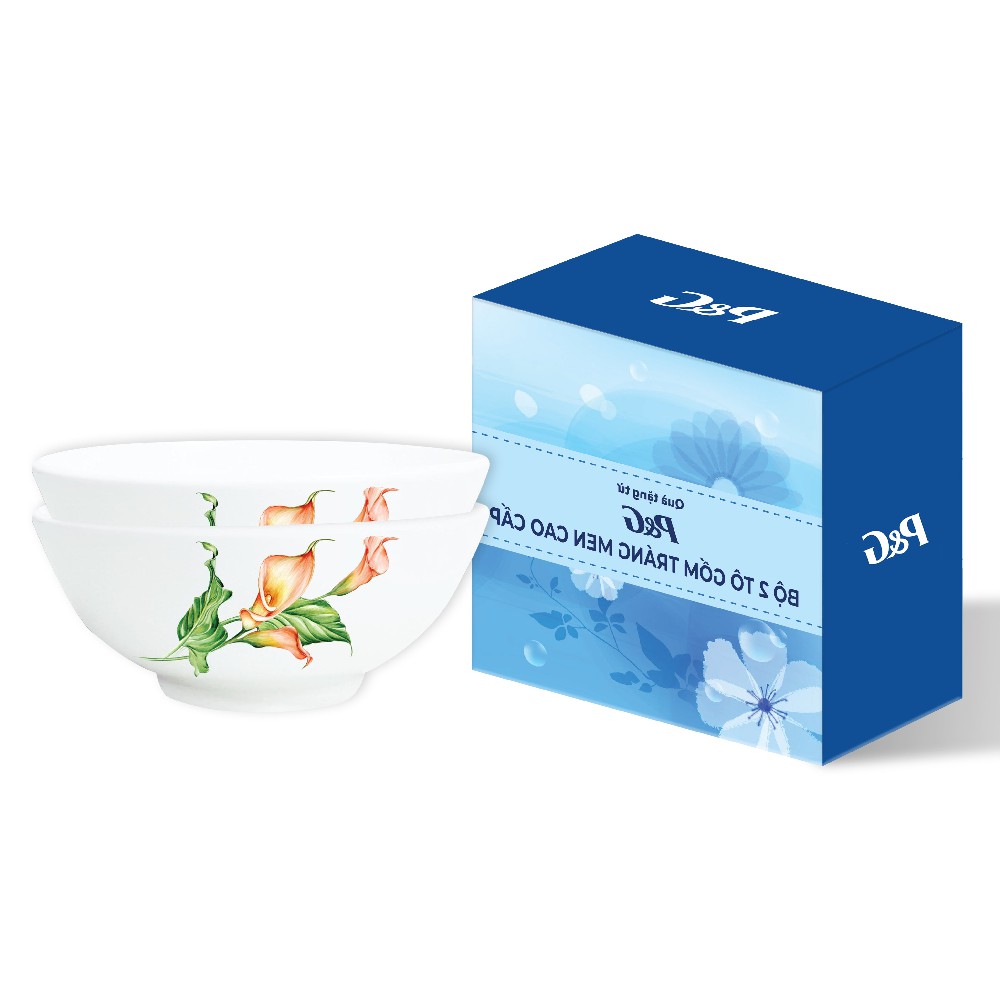 [HC GIFT] Bộ 2 tô gốm tráng men cao cấp - Qùa tặng từ P&amp;G
