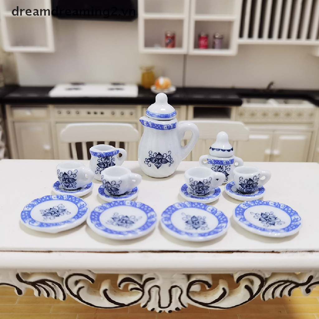 Bộ ấm trà và cà phê xinh xắn dành cho nhà búp bê