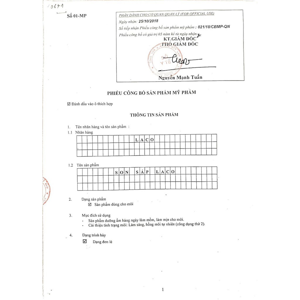 Son sáp dưỡng môi Laco 10g | BigBuy360 - bigbuy360.vn