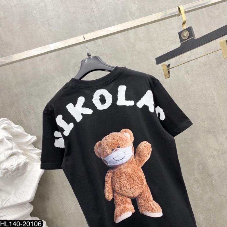 Áo Thun Unisex Chữ Thêu Cao Cấp - Áo Phông Unisex In Hình Gấu Siêu Đẹp