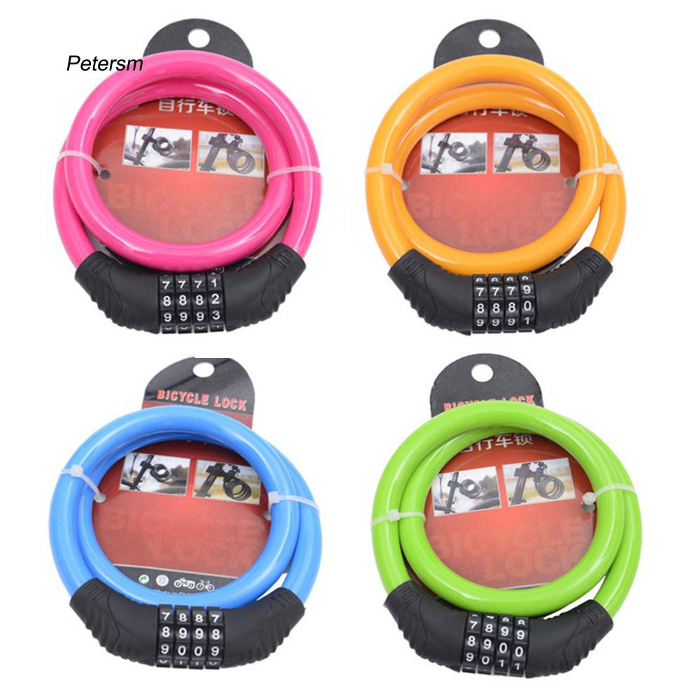 Dây khóa xe đạp leo núi có mật khẩu 4 chữ số