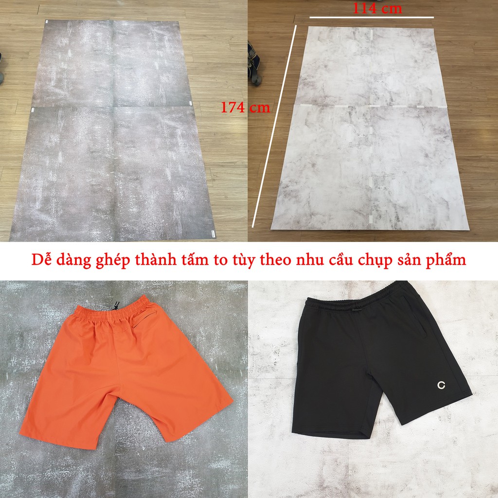 Phông giấy chụp ảnh nền 3d vân đá hoa cương giả gỗ chụp ảnh 87cm x 57cm 2F06