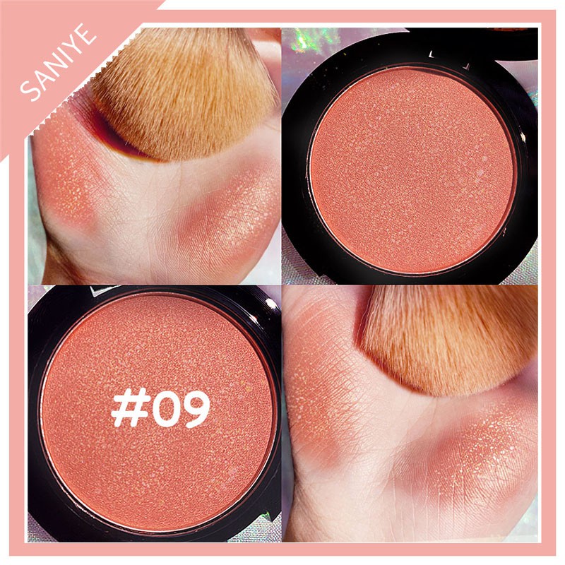 Bảng phấn má 3D 6 màu kèm phấn phủ chất lượng cao E0119