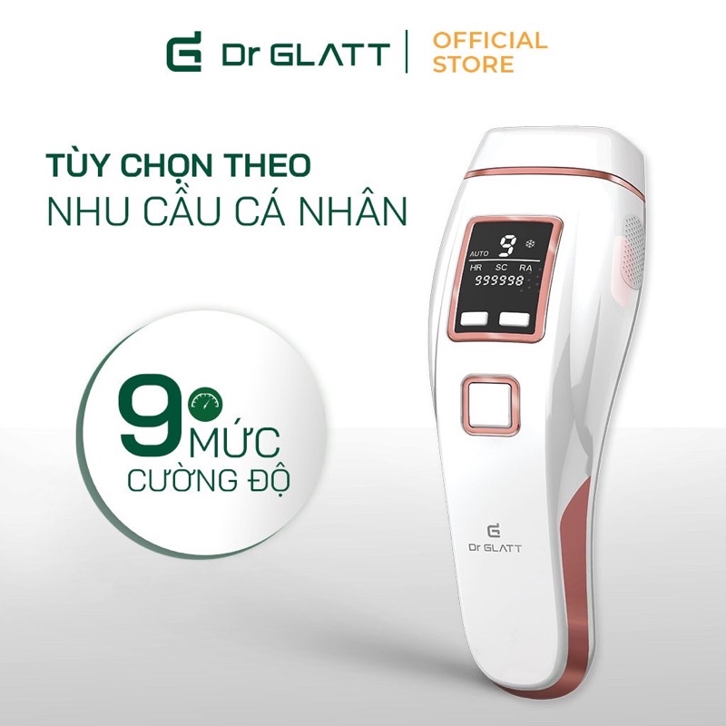 Máy triệt lông DR GLATT IPL PRO, trẻ hoá da, trị mụn, triệt lông an toàn