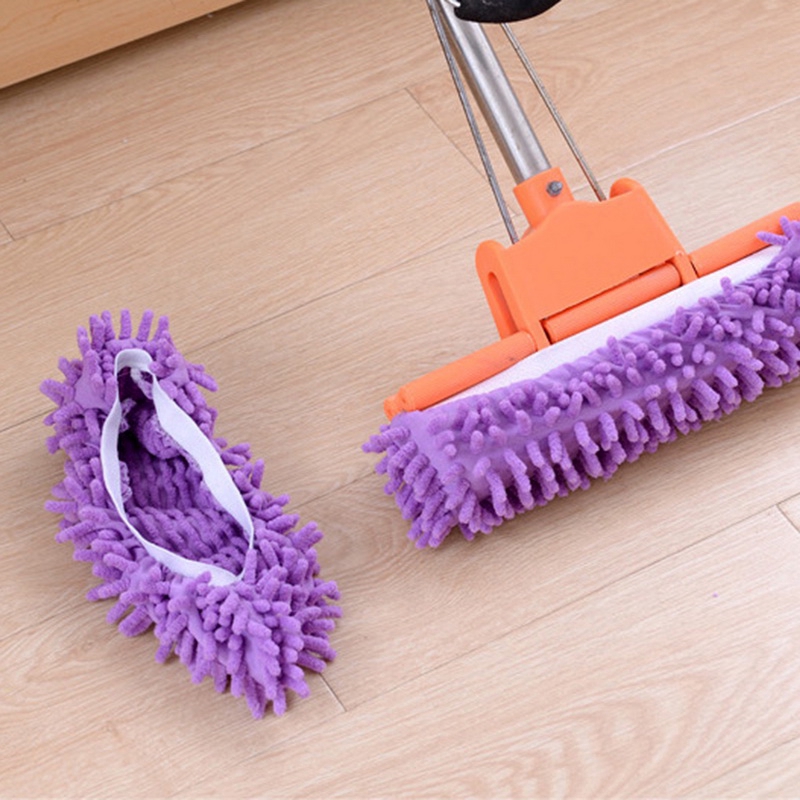 1Pc Miếng bọc vệ sinh sàn nhà có các sợi nhỏ dành cho giày