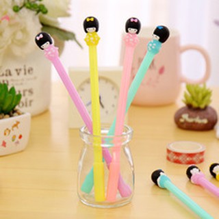 Bút xinh Quảng Châu Cô Gái Nhật Bản ( Xanh, Hồng, Vàng , Tím)