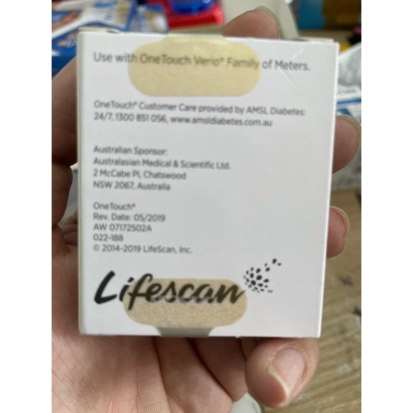 Que Thử Đường Huyết One Touch Verio