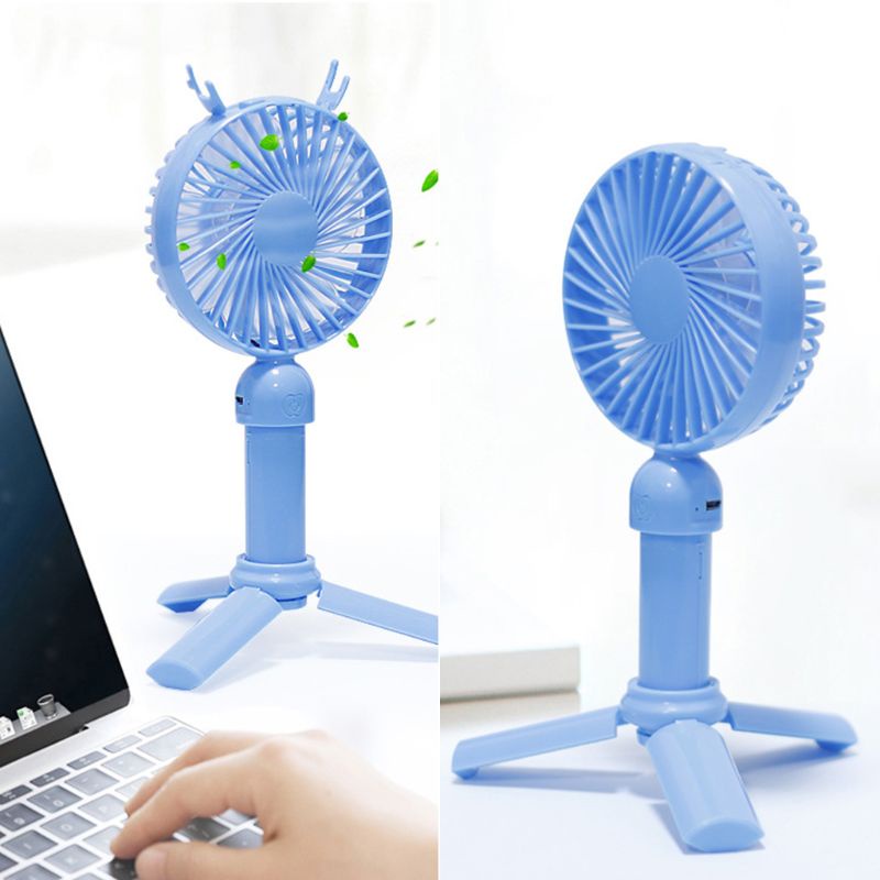 Quạt Mini Cầm Tay 3 Tốc Độ Sạc USB Có Thể Gập Lại Cho Nhà / Văn Phòng