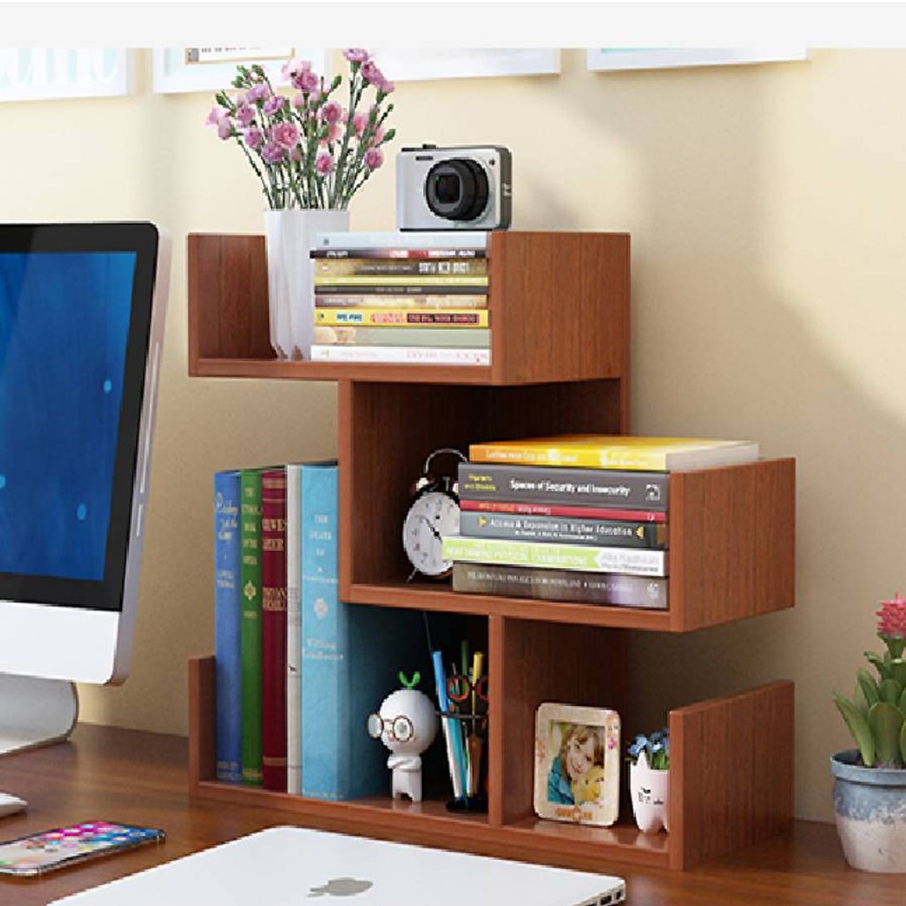 [GIÁ XƯỞNG] Kệ, giá sách gỗ để bàn (45cm x 43cm x 17cm) nhiều màu | BigBuy360 - bigbuy360.vn