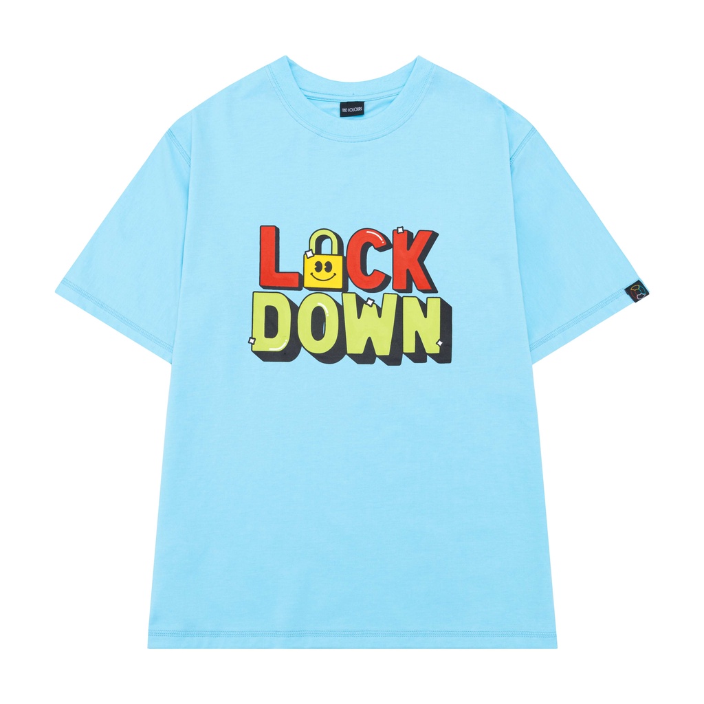 Áo thun nam nữ LOCKDOWN local,phom Unisex The Colours, cotton 2c cực thoáng mát,thoải mái,năng động