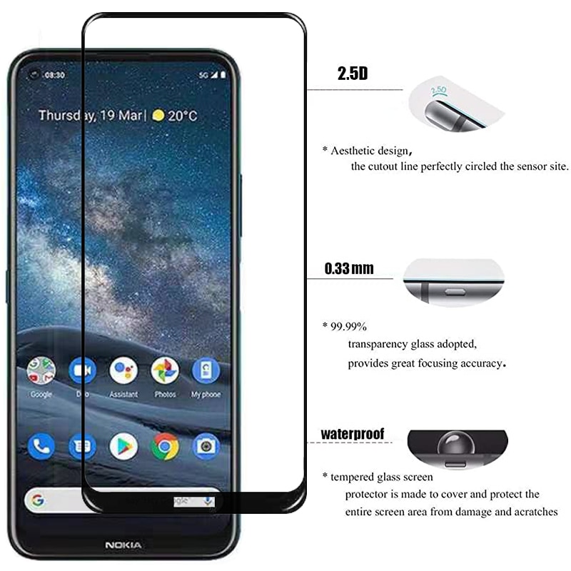 Kính cường lực toàn màn hình cho Nokia 8.3 5g Nokia 8.1 X7