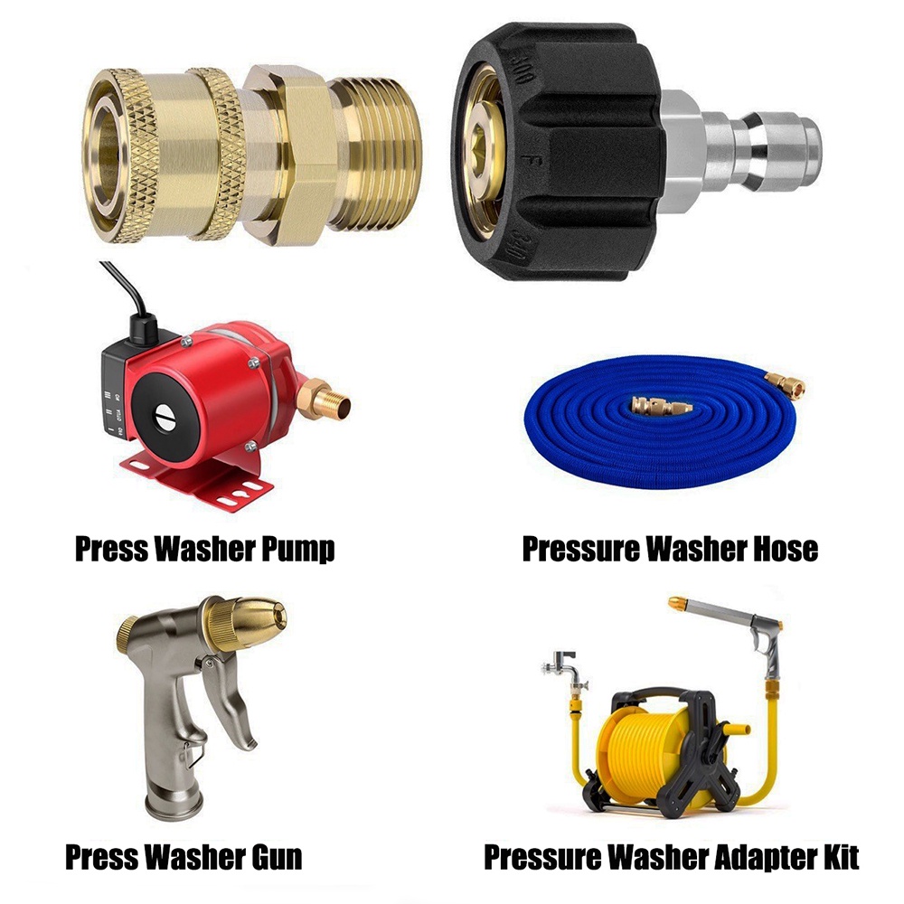 Đầu Nối Ống Nước Áp Suất Cao 1/4 Inch 3/8 Inch M22 14mm Male/Female