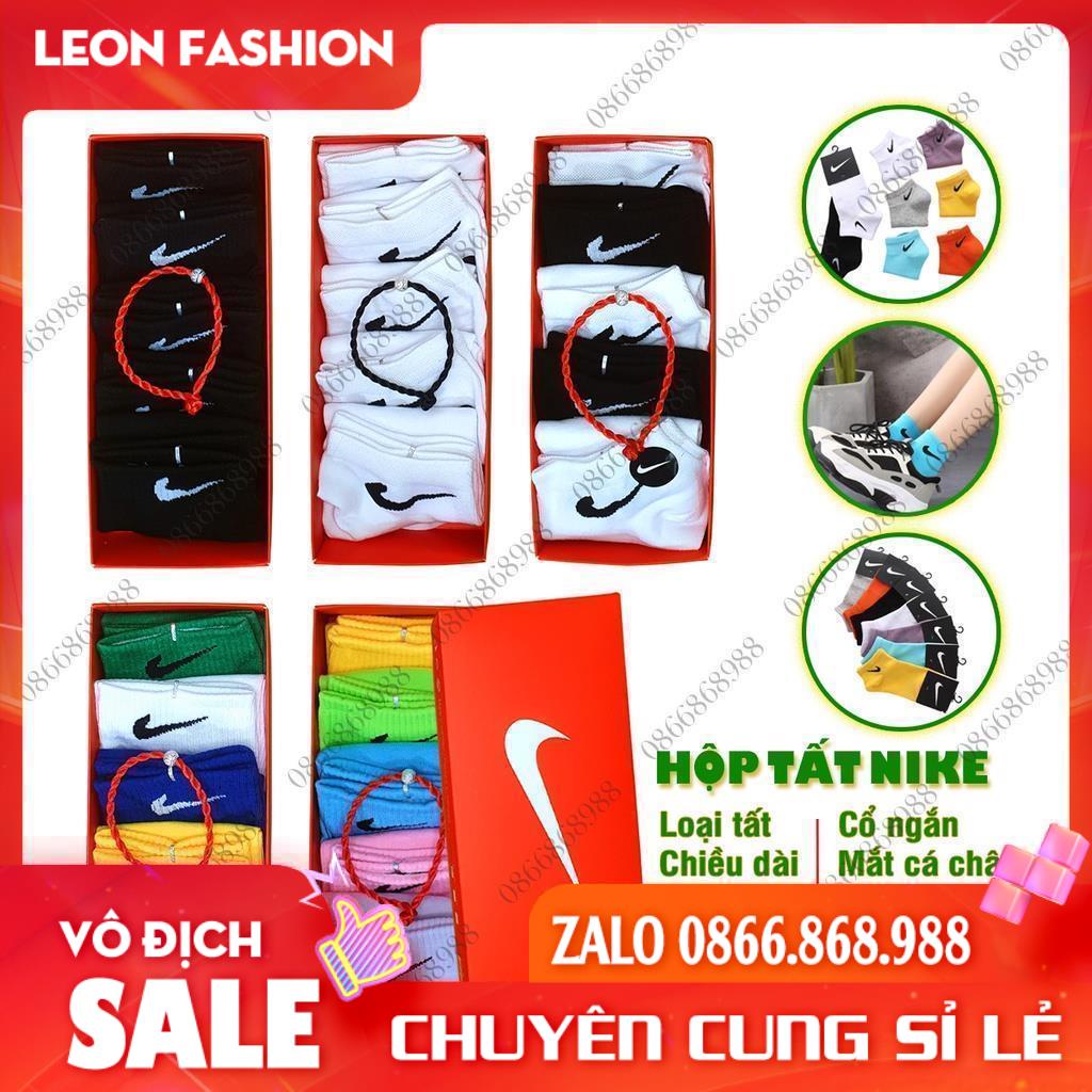 Tất NIKE, Vớ ADIDAS Hàng dày xuất khẩu loại 1 [Hộp 5 Đôi] Phong cách Thể thao Dệt kim QUÀ TẶNG - Kho sỉ tất