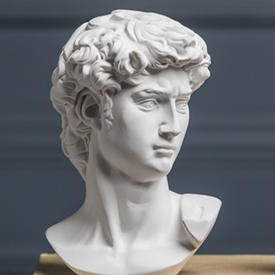 Tượng trưng bày Hy Lạp vua DAVID 15cm/17cm trang trí, decor nhà cửa