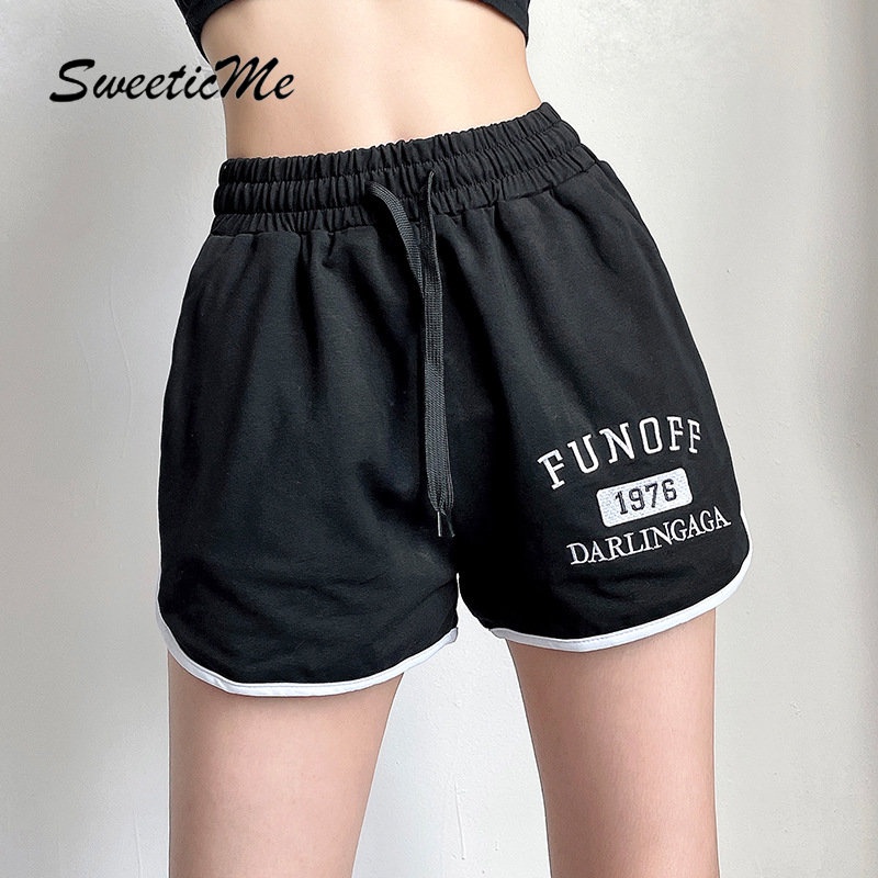Quần Short Nữ Lưng Cao In Họa Tiết Thời Trang