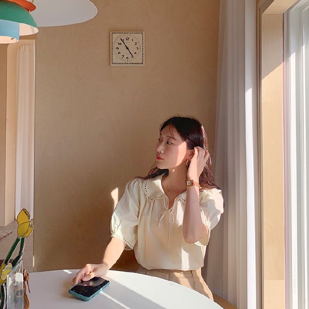 Áo Kiểu Tay Phồng 34507 Cho Nữ