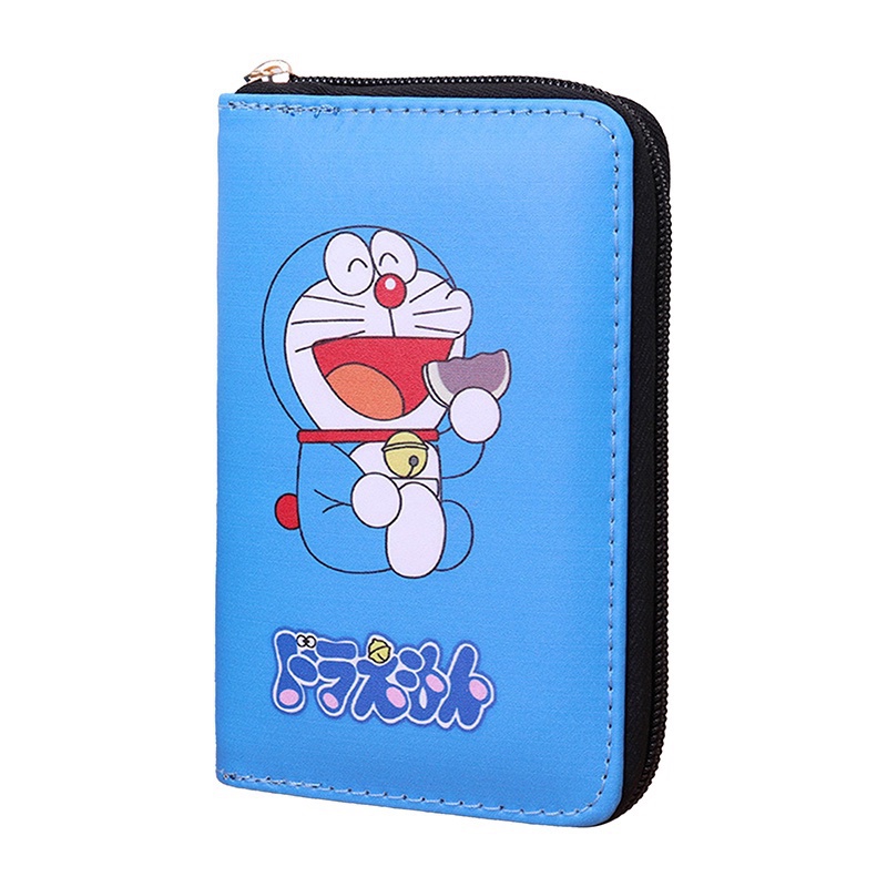 Ví Đựng Tiền Xu Họa Tiết Hoạt Hình Doraemon Dễ Thương Cho Bé Gái