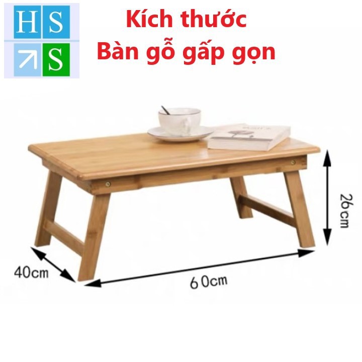 BÀN GỖ DẤP GỌN (60x40cm - Cao 26cm) gỗ tự nhiên phù hợp làm bàn học cho bé | BigBuy360 - bigbuy360.vn