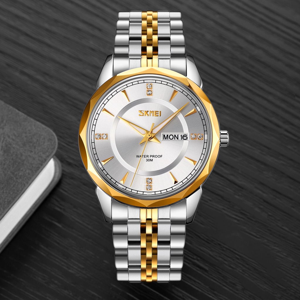 Đồng Hồ Quartz Nam Hiển Thị Ngày Chống Thấm Nước SKMEI 9268