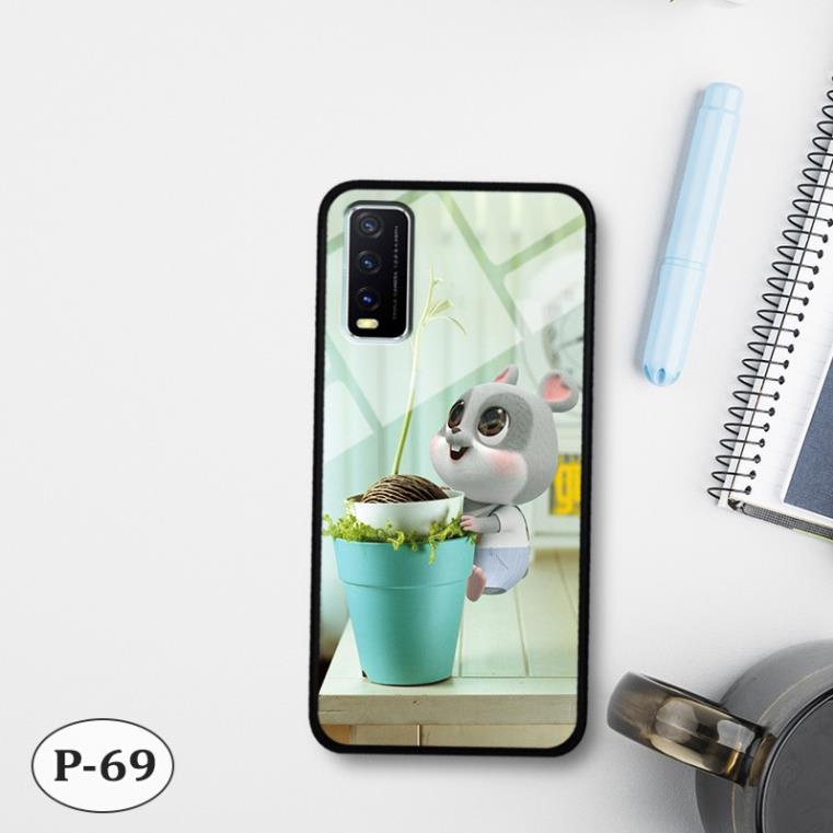 Ốp kính in 3D Vivo Y20 / Y72 5g nhiều mẫu đẹp