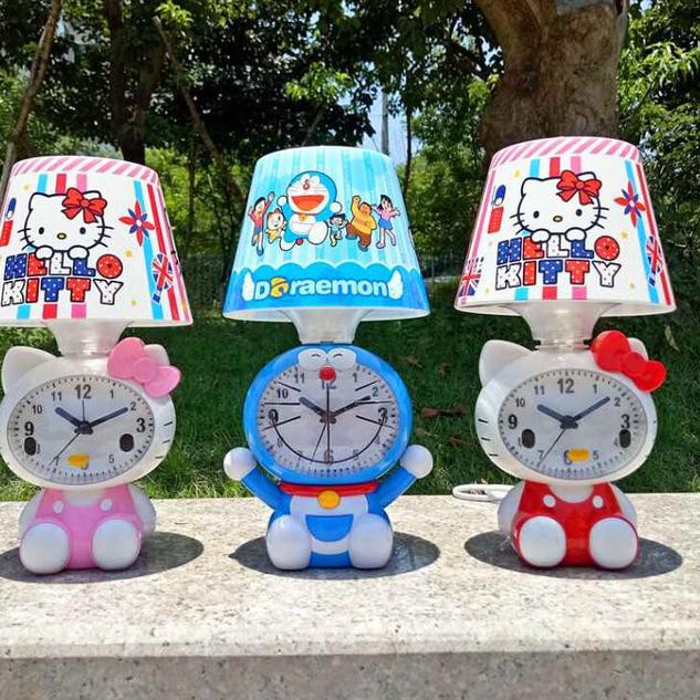 Đồng Hồ Báo Thức Hình Doraemon / Gấu / Keroppi Dễ Thương