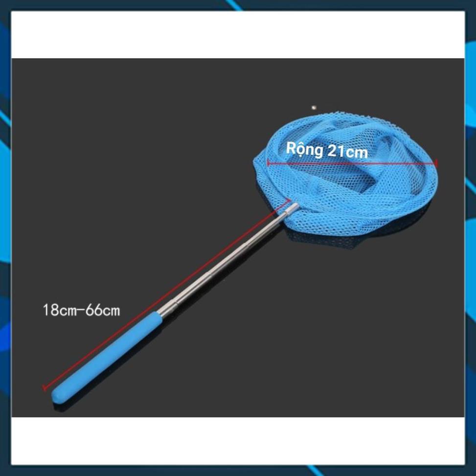 [Chất Lượng] Vợt Bắt Cá Cảnh Kéo Dài 110cm - Chuôi Bọc Nhựa
