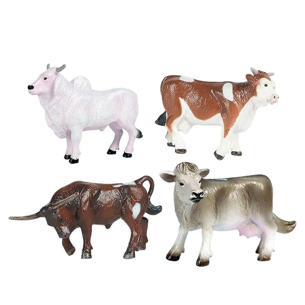 Set 4 Mô Hình Chú Bò Sữa Đáng Yêu Làm Đồ Chơi Cho Bé 61