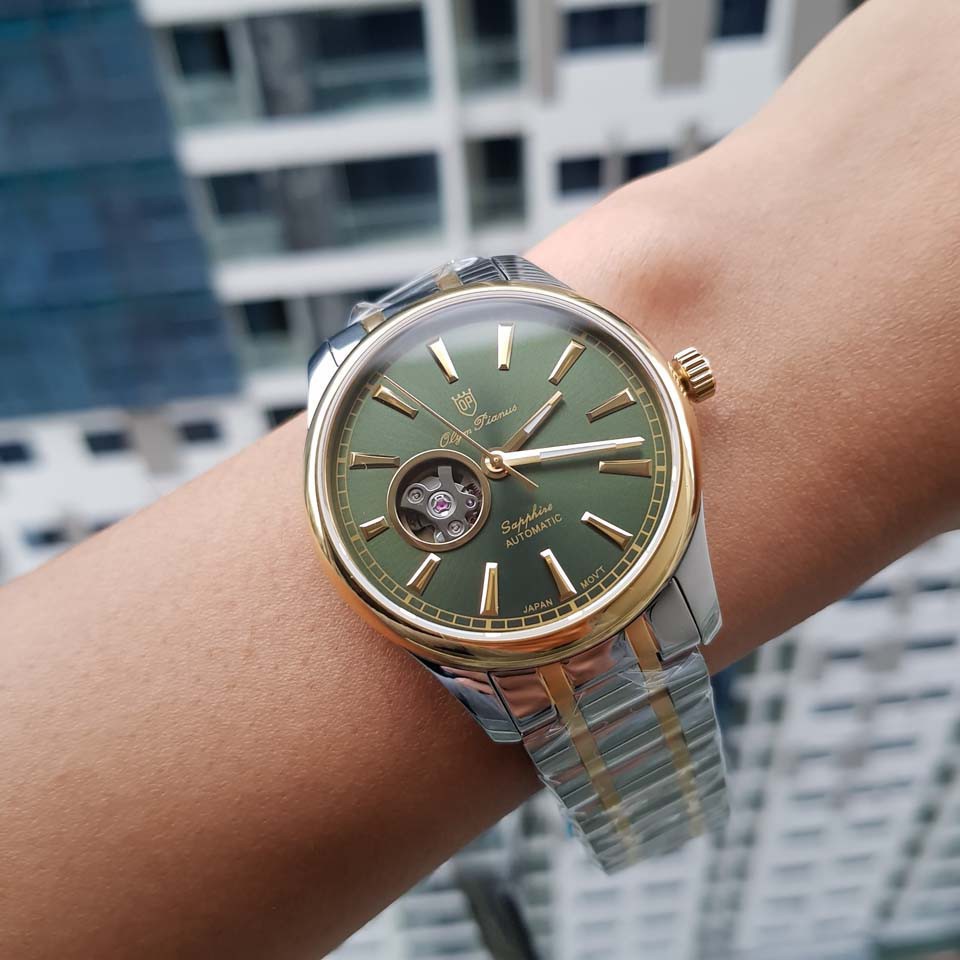 Đồng hồ nam cơ  ♥️FREESHIP♥️ Giảm 99k khi nhập mã  Mã Sản Phẩm Olym Pianus OP9927-71AMSK