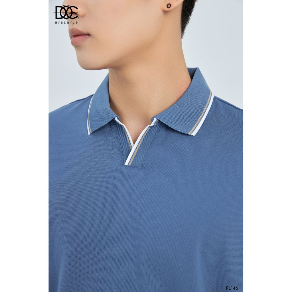 Áo Polo Nam Cotton Trơn Cổ Bẻ Phối Viền Slimfit Trẻ Trung Cao Cấp ĐỘC MENSWEAR - PL146