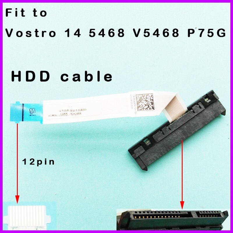 Cáp kết nối ổ cứng HDD mới cho DELL Vostro 14 5468 V5468 P75G 0CW40H CW40H BKD40 NBX00020400