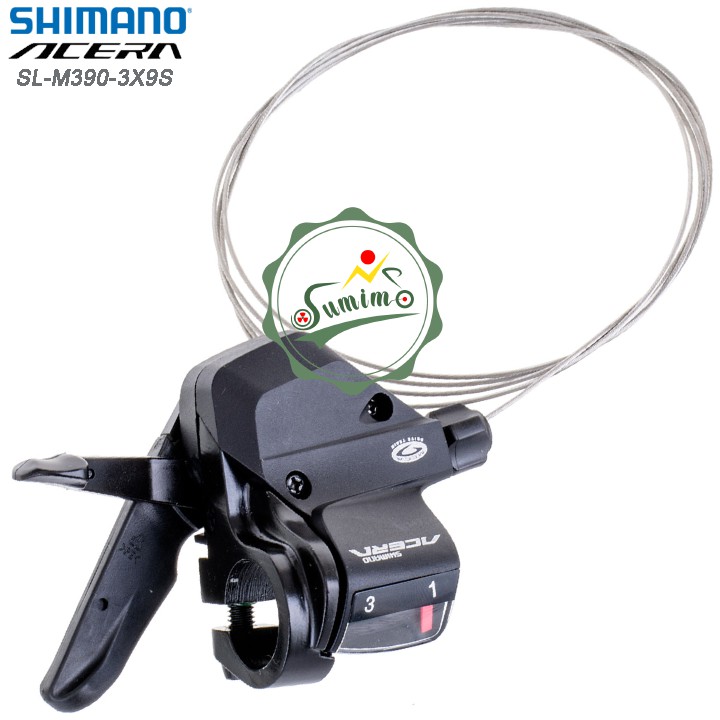 Tay đề xe đạp - Tay bấm xã Shimano Acera SL-M390 3x9 Speed - Chính hãng