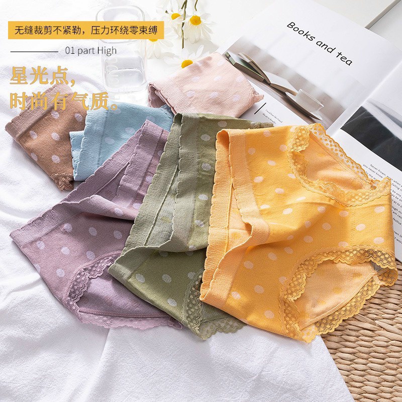 Quần lót nữ cotton co giãn 4 chiều Cao Cấp H99 Chấm bi