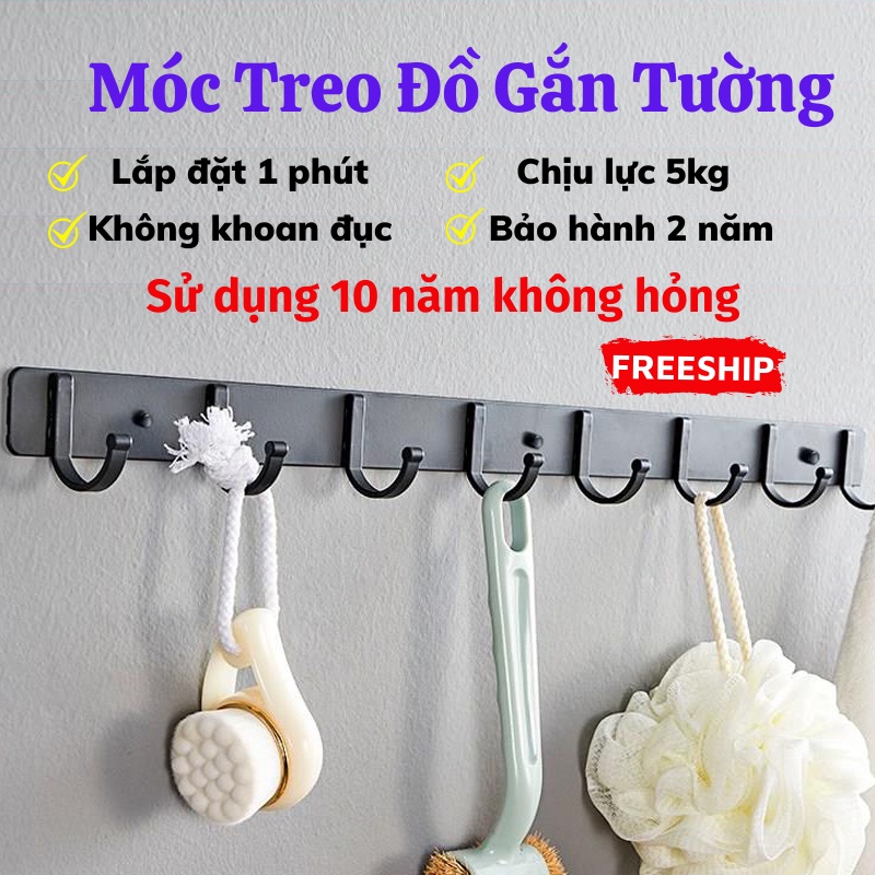 Móc Treo Đồ Gắn Tường, Móc Treo Quần Áo Inox Không Gỉ, Gắn Sau Cửa, Nhà Tắm Đa Năng Tiện Dụng LEON OFFICIAL