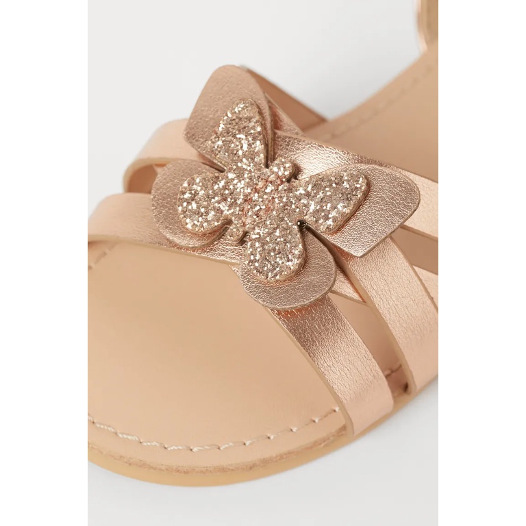 Size 25 ( chân 15.4cm ) sandal bé gái HM chính hãng