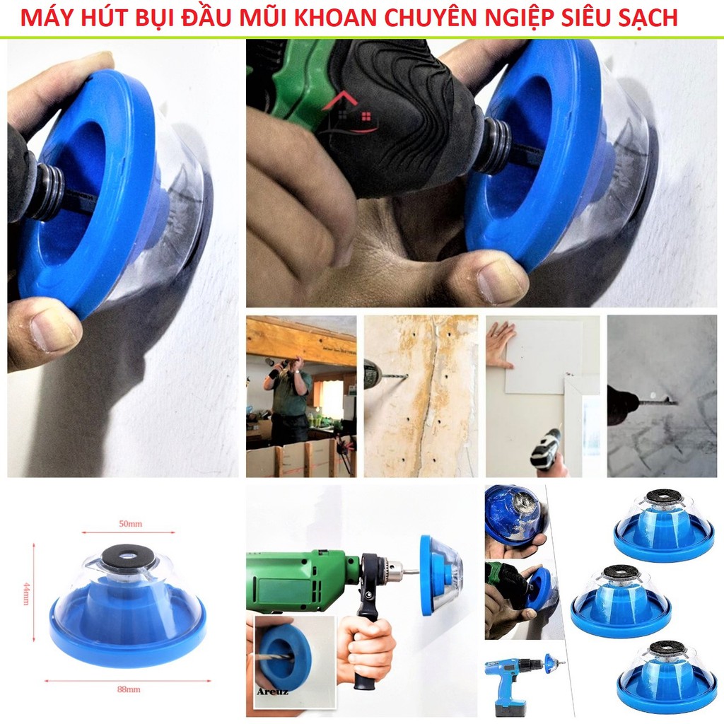 ĐẦU HÚT BỤI MÁY KHOAN  4MM-10MM SIÊU SẠCH LOẠI TỐT