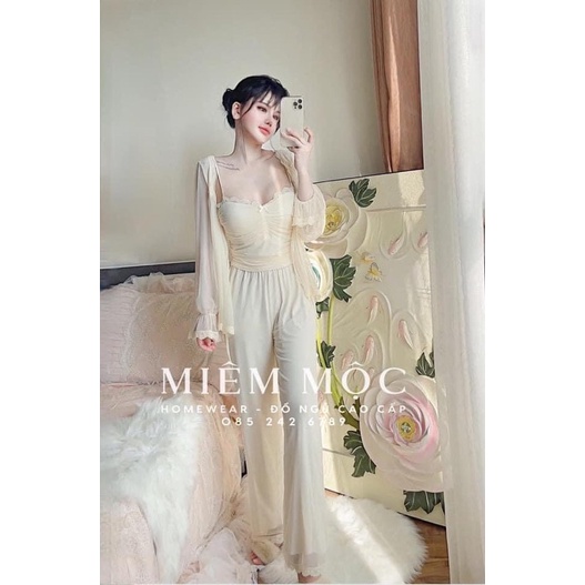 Set 3 món studio lụa cao cấp quảng châu 1
