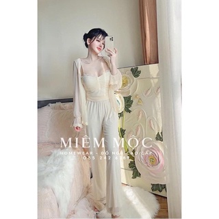 Set 3 món studio lụa cao cấp quảng châu 1