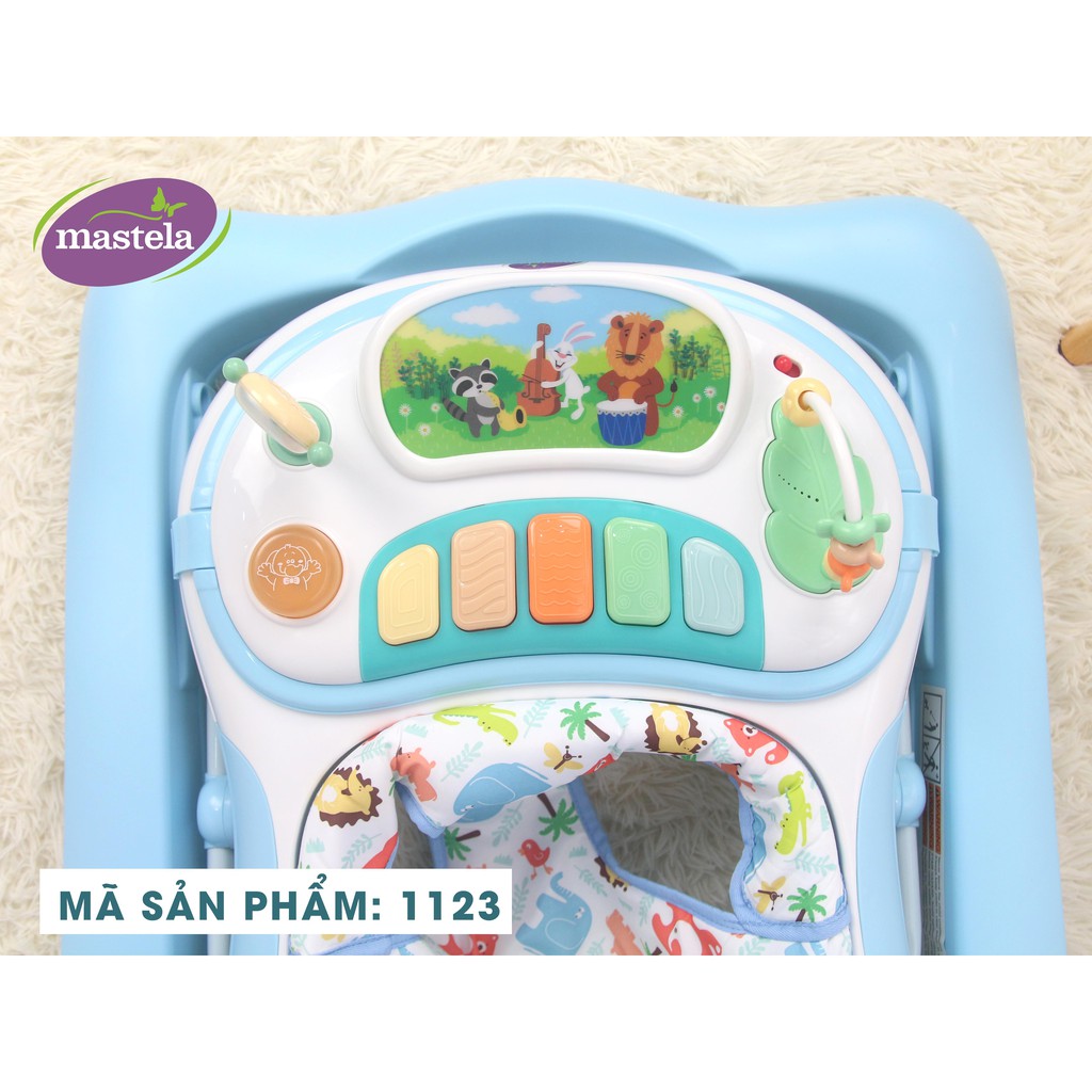 Xe tập đi 2 giai đoạn cho bé Mastela W1123 thiết kế chữ U nâng hạ độ cao, bánh xe cao su