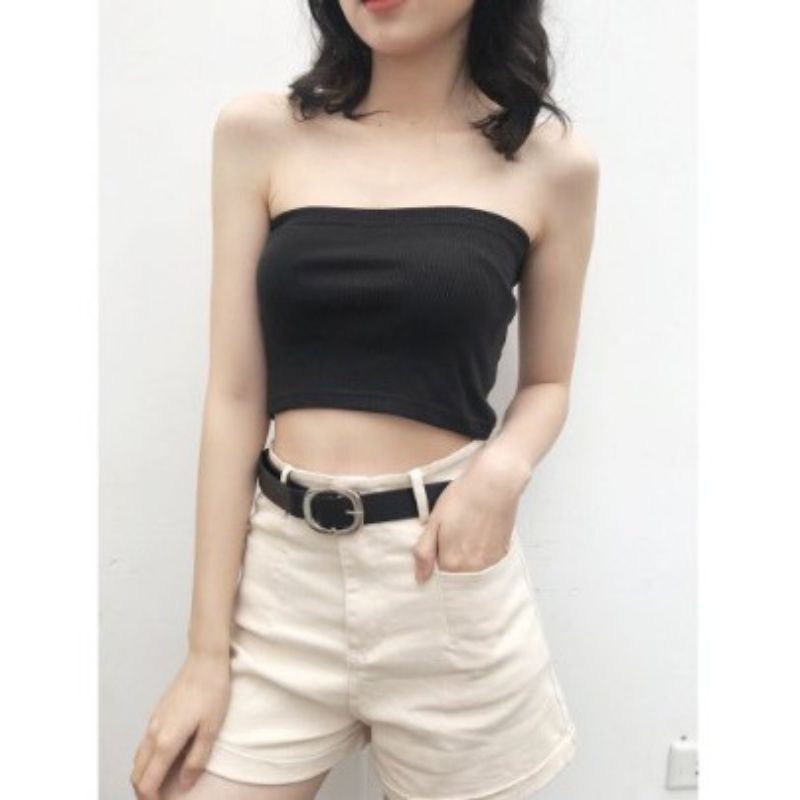 Áo ống cúp ngực croptop thun porip loại 1