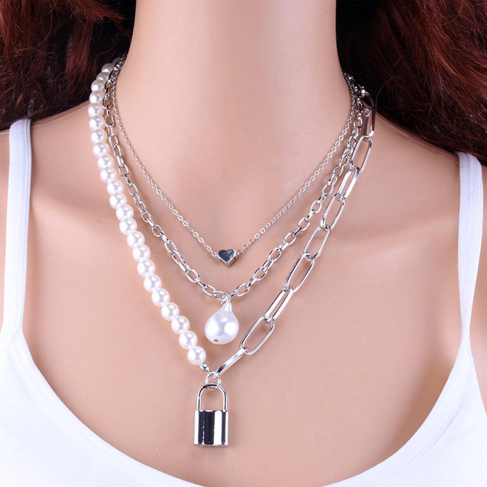 FORBETTER Vòng cổ Nhiều Lớp Họa Tiết Chân Dung Độc Đáo|Vòng cổ Mặt Bướm Nhiều Màu Sắc