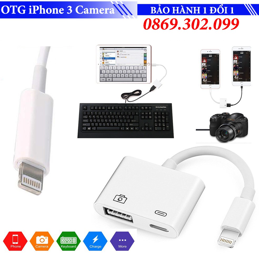 Cáp Chuyển Đổi Lightning to USB 3 Camera Reader