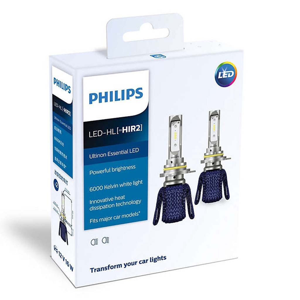 Bóng Đèn Pha Ô tô, Xe hơi Philips Ultinon Essential LED HIR2 11012UEX2 6000K