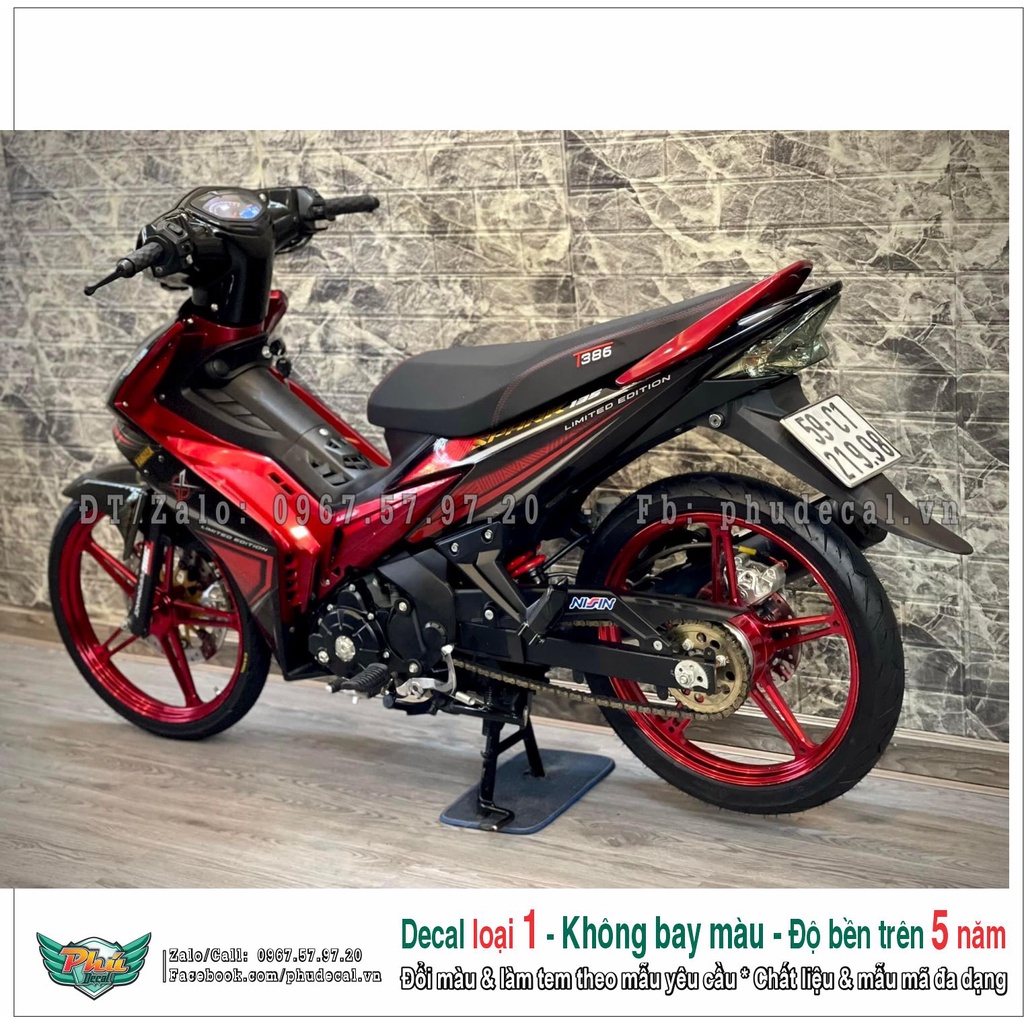 Tem rời Ex 2005-2010 đỏ đen Candy (5)