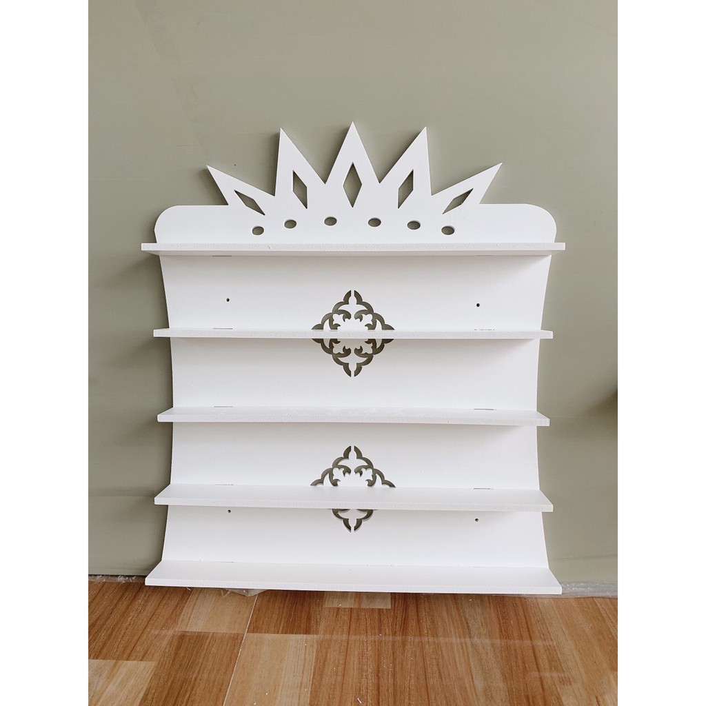Kệ Sơn Nail treo tường hình quả Dứa Cao 75cm ngang 60cm sâu 8cm