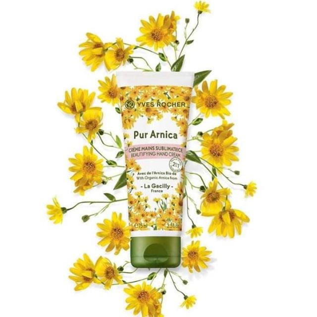 Kem dưỡng da tay và móng tay Yves Rocher Pur Arnica Beautifying Hand Cream 75ml