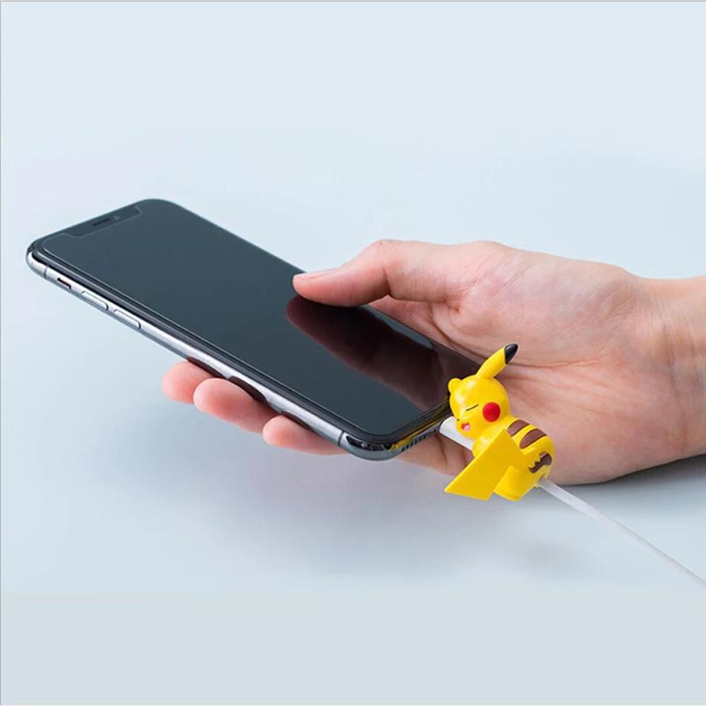 Vỏ bọc bảo vệ dây cáp sạc MMULCK hình Pikachu dễ thương ngộ nghĩnh