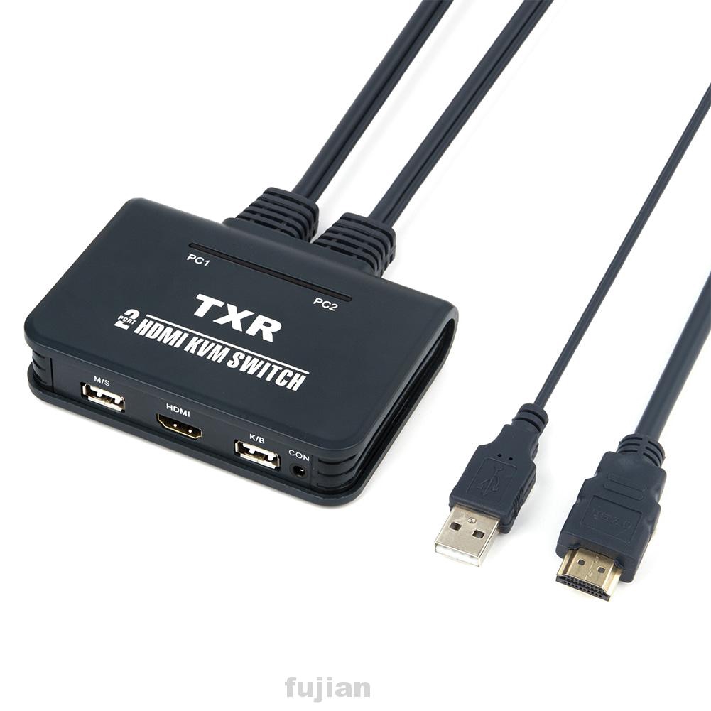 2 Port Accessories Dual Monitor With Cables For Computer KVM Switch | BigBuy360 - bigbuy360.vn