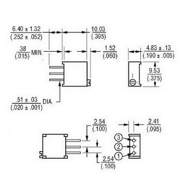 Biến Trở VR 103-10K 3296W