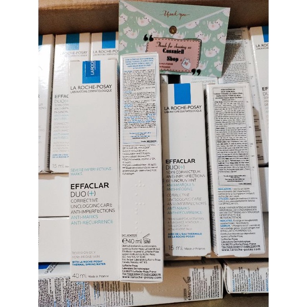 [Chính hãng date 2024] Kem mụn Effaclar Duo+ La Roche-Posay, duo+ 15ml, Duo+ 40ml