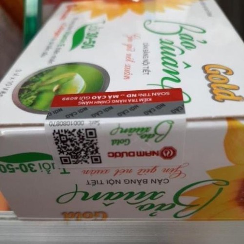 Viên Uống Bảo Xuân Gold Hộp 30 Viên - Đẹp da, cân bằng nội tiết tố nữ tuổi 30-50.